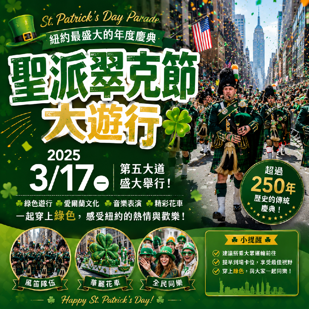 紐約聖派翠克節大遊行